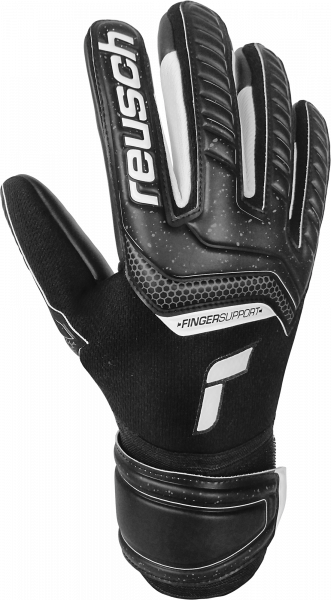 Reusch Attrakt Infinity Finger Support 5170620 7700 black front